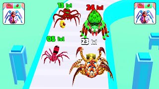 Spider Insect Evolution Run  Level Up Gameplay Levels 2254 iosAndroid [upl. by Oidgime992]