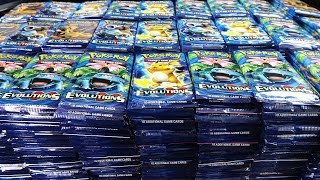 Opening 1000 Evolutions Pokemon Packs [upl. by Ayotan]