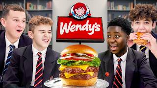 British Highschoolers try Wendys for the first time [upl. by Bridgette]