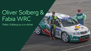 Oliver amp Petter Solberg drive Škoda Fabia WRC [upl. by Vernon]