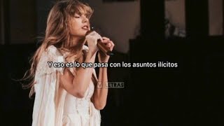 Taylor Swift  Illicit Affairs angry version live version  Letra español e inglés [upl. by Bruns961]