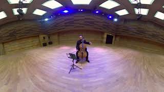 Bach Cello Suite No 1  Eugene Lifschitz  Immersive 360° VR Experience [upl. by Constantine]