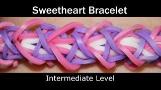 Rainbow Loom® Sweetheart Bracelet [upl. by Egag]