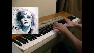 Edith Piaf  La foule piano sheetmidi [upl. by Kleper840]