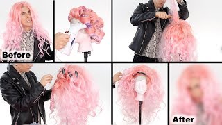 HOW TO CREATE A DRAG WIG WITH CHEAP WIGS [upl. by Mccully]