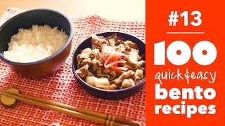 Gyudon Bento Recipe Ep13  100 Quick amp Easy Bento Recipes Beef Rice Bowl [upl. by Bartholomeo359]