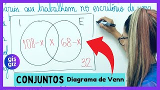 DIAGRAMA DE VENN  PROBLEMAS COM CONJUNTOS  CONJUNTOS NUMÉRICOS  EXERCÍCIOS [upl. by Eikcid161]