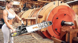 Discover the Incredible Speed and Efficiency of Modern Wood Sawmill Machines in Action [upl. by Huntley733]