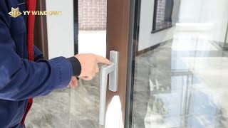 Lifting sliding door handle installation  SIEGENIA [upl. by Divadnahtanoj]