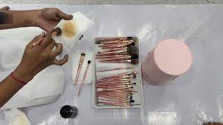 How to clean your brushes  pratikshathorat [upl. by Ahsirtak]