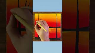 Sunset Painting for Beginners  Acrylic Painting Tutorial  Painting [upl. by Giuliana]