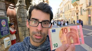 What Can € 10 Get You In VALETTA MALTA BUDGET VIDEO FOR 1 WHOLE DAY [upl. by Hakceber]