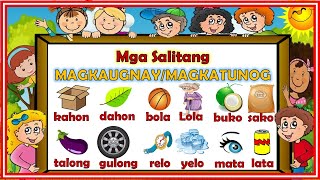 MGA SALITANG MAGKATUGMA o MAGKATUNOG [upl. by Oruhtra]