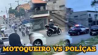 comboio de motoqueiros dando fuga da políças perseguição insana [upl. by Anilatsyrc]