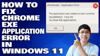 How To Fix Chromeexe Application Error in Windows 11 [upl. by Hgierb]