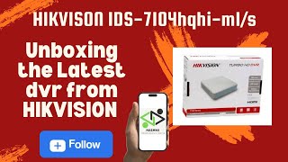 Unboxing amp First Look  Hikvision DVR 5MP IDS7104HQHIM1S  4CH CCTV Recorder [upl. by Mouldon]