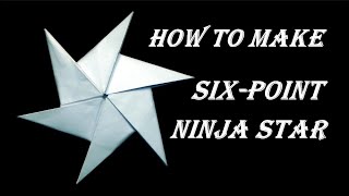 How To Make sixpoint Shuriken Ninja Weapon Origami [upl. by Aluino948]