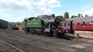 GWR Large Prairie 4144  Severn Valley Railway  Bridgnorth Station [upl. by Anavlis]