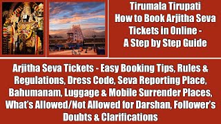 Tirumala Arjitha SevaHow to Book Tirumala Tirupati Arjitha Seva Ticket in OnlineStep by Step Guide [upl. by Dmitri582]