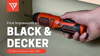 BLACKDECKER BDCS36F 36V LiIon Cordless Screw Driver  First Impressions  The Diyist [upl. by Eimmat]