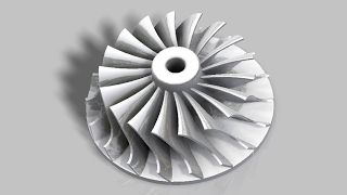 Autodesk Inventor Turbocharger Impeller [upl. by Jezabel]