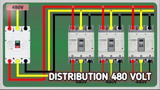 3 Phase 480 Volt MCCB Distribution Panel Wiring Diagram [upl. by Eveivaneg]