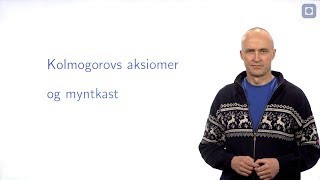 Kolmogorovs aksiomer og myntkast [upl. by Gardas359]