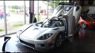 Floyd Mayweathers 48 Million Koenigsegg Trevita CCXR on display [upl. by Liauqram142]