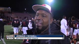 Belleville beats Monroe in WXYZ Game of the Week [upl. by Ididn851]