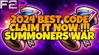 NEW  2024 BEST CODE  CLAIM IT NOW  SUMMONERS WAR [upl. by Molloy]