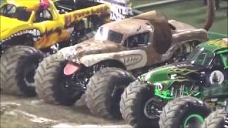 Monster Jam Anaheim 3 Racing 2016 [upl. by Kluge685]