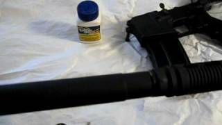 How to permanently attached a muzzle brake part 2 [upl. by Racso134]