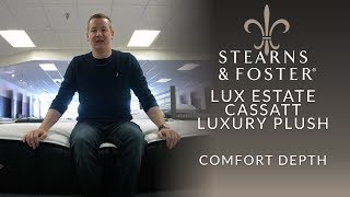 Stearns amp Foster Lux Estate Cassatt Luxury Plush Mattress Comfort Depth 1 [upl. by Antipus]