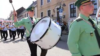 Schützenfest Bedburg 2023 Die Parade am Sonntag morgen [upl. by Sokil]