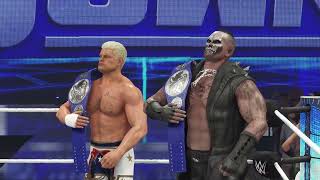 WWE 2K24 MyRise  Undisputed  Defending the Smackdown Tag Championships [upl. by Ahsaya12]