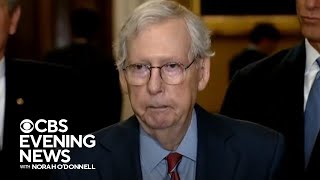 Mitch McConnell freezes midsentence during news conference prompting health concerns [upl. by Farro]