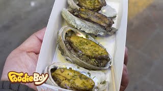 전복 갈릭버터 구이  Grilled Abalones with Butter and Garlic  Korean Street Food  광주 남광주 밤기차 야시장 길거리 음식 [upl. by Adlanor]