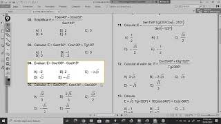 TRIGONOMETRÍA 8 REDUCCIÓN AL PRIMER CUADRANTE [upl. by Emmeline95]