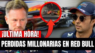 CHECO PÉREZ EN LA CUERDA FLOJA ¡PERDIDAS MILLONARIAS EN RED BULL POR SU ACCIDENTE CON SAINZ [upl. by Hillel174]