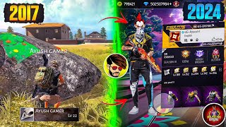 FREE FIRE PLAYERS 2017 VS 2024⚡ Searching 2017 Old Players Id in 2024  UnGraduateGamer [upl. by Eugnimod]