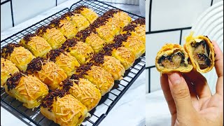 Resep Lengkap Bolen Pisang Coklat Keju Kulit Berlapis Ngeprul Banget [upl. by Hsetirp66]