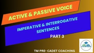 Active amp Passive Voice  Imperative amp Interrogative Sentences [upl. by Ardine641]