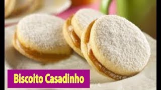 BISCOITO CASADINHO DE NATAL  SEM OVOS  com doce de leite [upl. by Waligore]