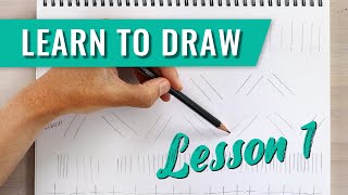 Learn How To Draw Pt 1 Lines Lines Lines [upl. by Lehcin]