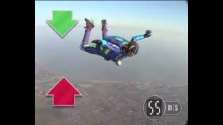 GCSE Science Revision  How Forces affect a Skydiver [upl. by Kobe934]