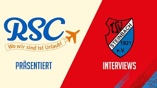 Interviews nach TSV Steinbach Haiger  FCAstoria Walldorf I RSO Reisen [upl. by Arimay428]