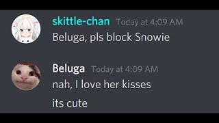 Skittlechan gets jealous when snowie kissed Beluga [upl. by Dranek973]