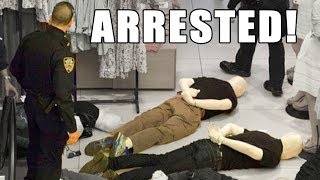 40 Morphsuit mannequins ARRESTED by the NYPD [upl. by Nepsa821]