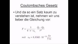 Coulombsches Gesetz [upl. by Zela602]