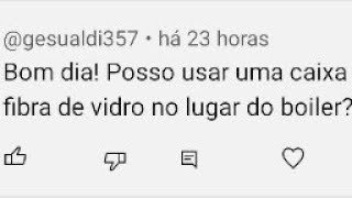 POSSO UTILIZAR UMA CAIXA DE AGUA COMO RESERVATÓRIO [upl. by Alessandra653]